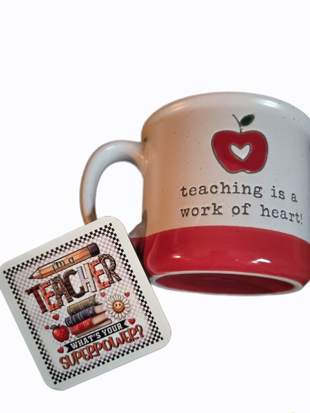 Sheffield Home Teacher Mug & Handmade Wood Magnet Set